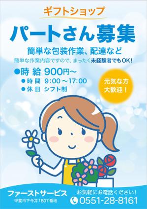 ATHENA　-アテナ- (horose07)さんの求人　ギフトショップのパートさん募集　新聞折り込みA4への提案