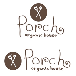 akane_designさんの「porch  organic  house」のロゴ作成への提案