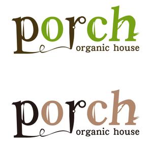 DORAGONFLYさんの「porch  organic  house」のロゴ作成への提案