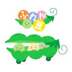 ムーブオン (move-on)さんの集まるお店「ふれん豆」のキャラとロゴの作成募集　豆粒が集まってる親しみやすいイメージへの提案