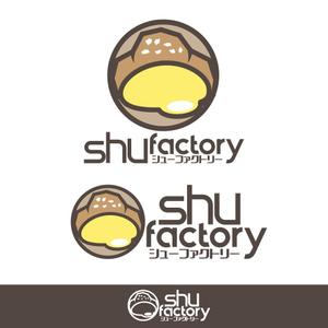 きいろしん (kiirosin)さんのシュークリームショップ「shu factory」のロゴ制作への提案