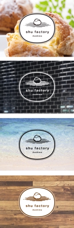 yuki-kobayashi (yuki-kobayashi)さんのシュークリームショップ「shu factory」のロゴ制作への提案