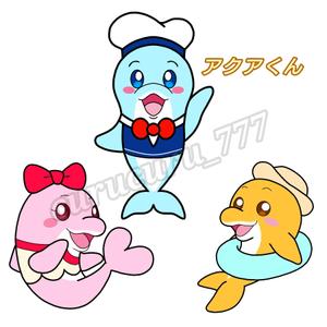 curucuru_777さんの保険会社のマスコットキャラクター（イルカ）のデザインへの提案