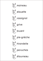 queuecat (queuecat)さんの自転車のブランド「petit oiseau」のロゴ、各車種ロゴ(イラスト同一、テキストのみ変更)作成への提案
