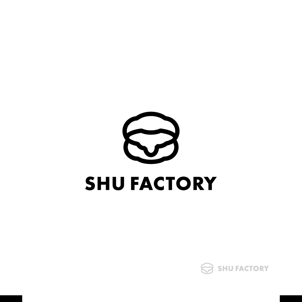 シュークリームショップ「shu factory」のロゴ制作