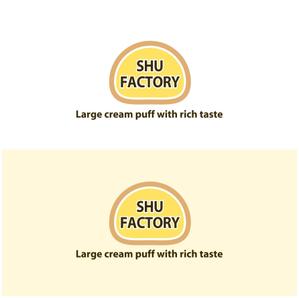 シエスク (seaesque)さんのシュークリームショップ「shu factory」のロゴ制作への提案