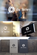 YOO GRAPH (fujiseyoo)さんのシュークリームショップ「shu factory」のロゴ制作への提案