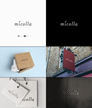 FUTURA (Futura)さんのファッションアイテムブランド「micolla」のロゴ作成への提案