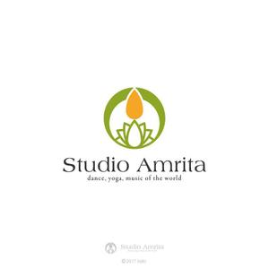 kdkt (kdkt)さんの世界各国のダンス＆ヨガのスタジオ「Studio Amrita」のロゴへの提案