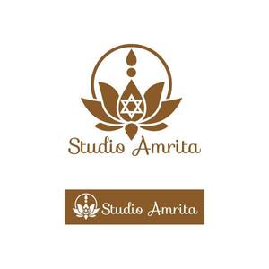 植村 晃子 (pepper13)さんの世界各国のダンス＆ヨガのスタジオ「Studio Amrita」のロゴへの提案