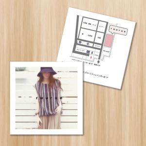 yukiyama (yukiyama0905)さんの婦人服のお店のショップカード（１０ｃｍ正方形）のデザインへの提案