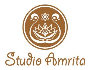 まふた工房 (mafuta)さんの世界各国のダンス＆ヨガのスタジオ「Studio Amrita」のロゴへの提案
