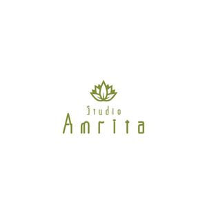 taguriano (YTOKU)さんの世界各国のダンス＆ヨガのスタジオ「Studio Amrita」のロゴへの提案