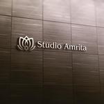 STUDIO ROGUE (maruo_marui)さんの世界各国のダンス＆ヨガのスタジオ「Studio Amrita」のロゴへの提案