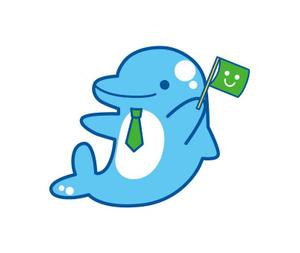 karaage_ohajiki8888さんの保険会社のマスコットキャラクター（イルカ）のデザインへの提案