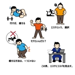 うさぎいち (minagirura27)さんの中年男性向けのダイエットエステのイラスト５種類への提案