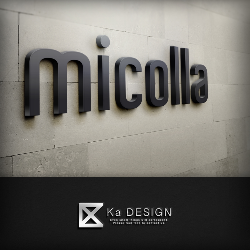 ファッションアイテムブランド「micolla」のロゴ作成