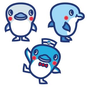 THE_watanabakery (the_watanabakery)さんの保険会社のマスコットキャラクター（イルカ）のデザインへの提案