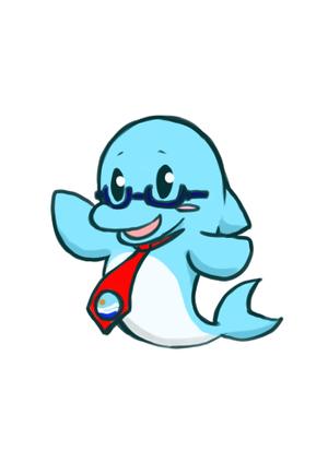 waka823さんの保険会社のマスコットキャラクター（イルカ）のデザインへの提案