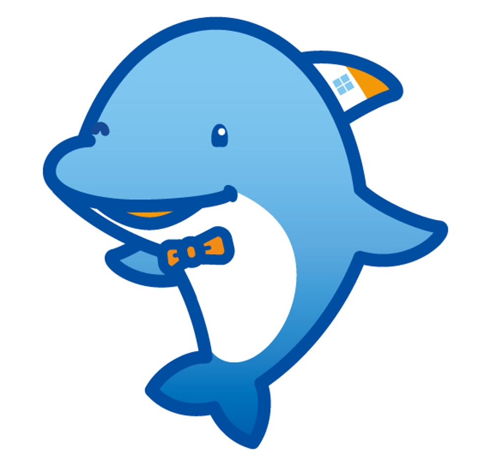 Snooさんの事例 実績 提案 保険会社のマスコットキャラクター イルカ のデザイン Aqua Ins様は クラウドソーシング ランサーズ
