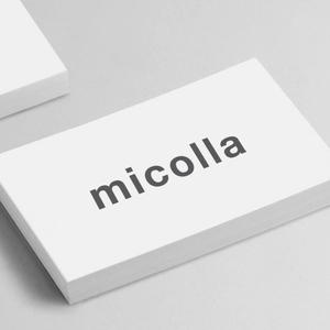 queuecat (queuecat)さんのファッションアイテムブランド「micolla」のロゴ作成への提案