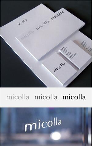drkigawa (drkigawa)さんのファッションアイテムブランド「micolla」のロゴ作成への提案