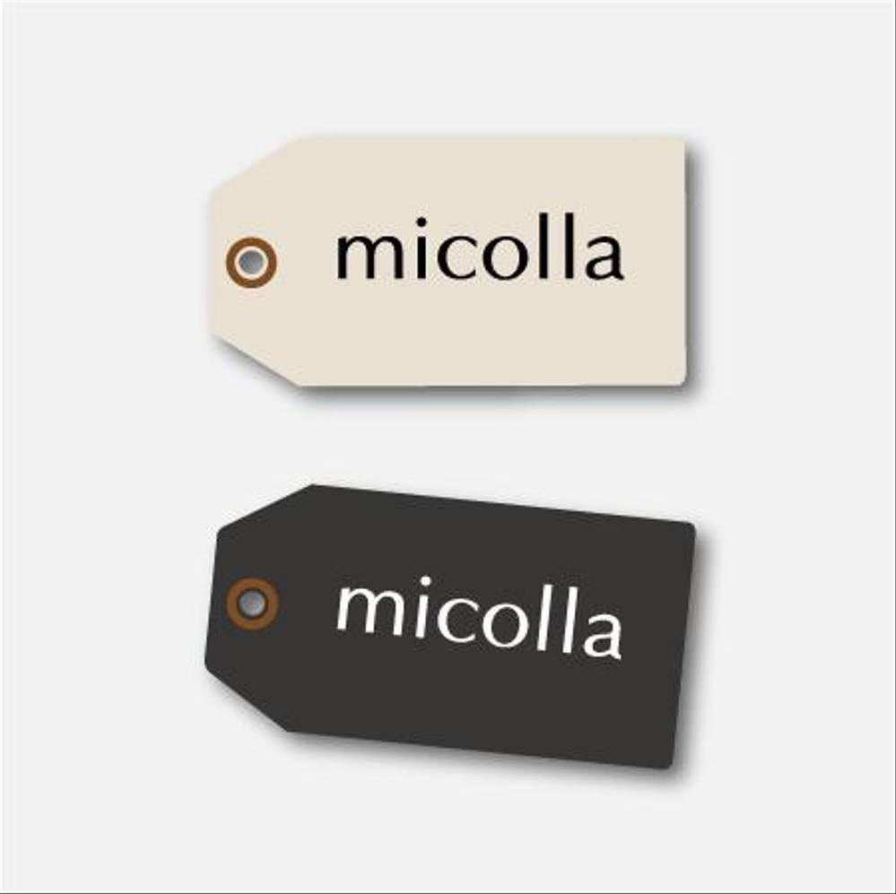 ファッションアイテムブランド「micolla」のロゴ作成
