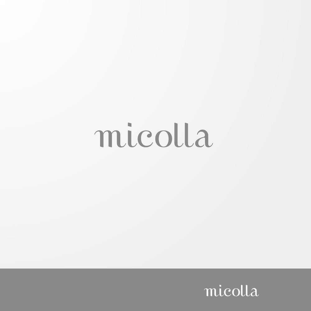 ファッションアイテムブランド「micolla」のロゴ作成