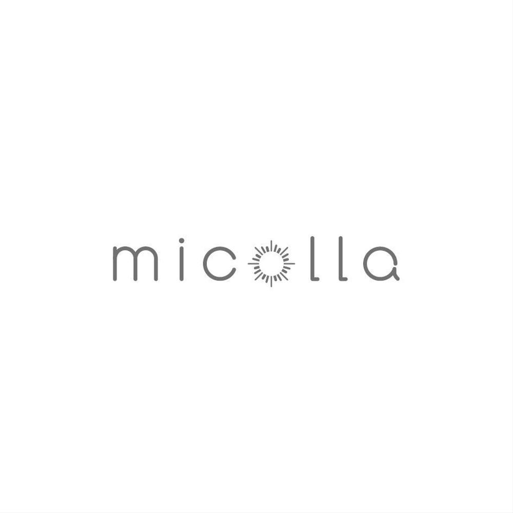 ファッションアイテムブランド「micolla」のロゴ作成