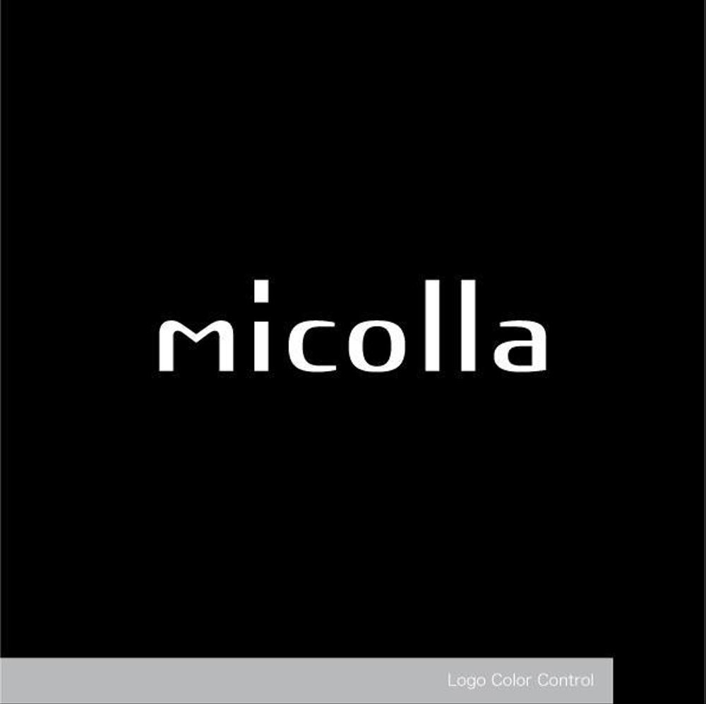 ファッションアイテムブランド「micolla」のロゴ作成