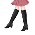 野菜炒め (YASAIitame)さんのロングブーツを履いた女性の脚のイラスト制作への提案