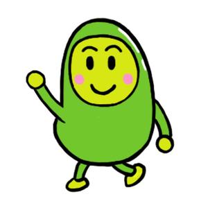 さんの集まるお店「ふれん豆」のキャラとロゴの作成募集　豆粒が集まってる親しみやすいイメージへの提案