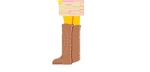 ハッピーエクスプローラー (notenote)さんのロングブーツを履いた女性の脚のイラスト制作への提案