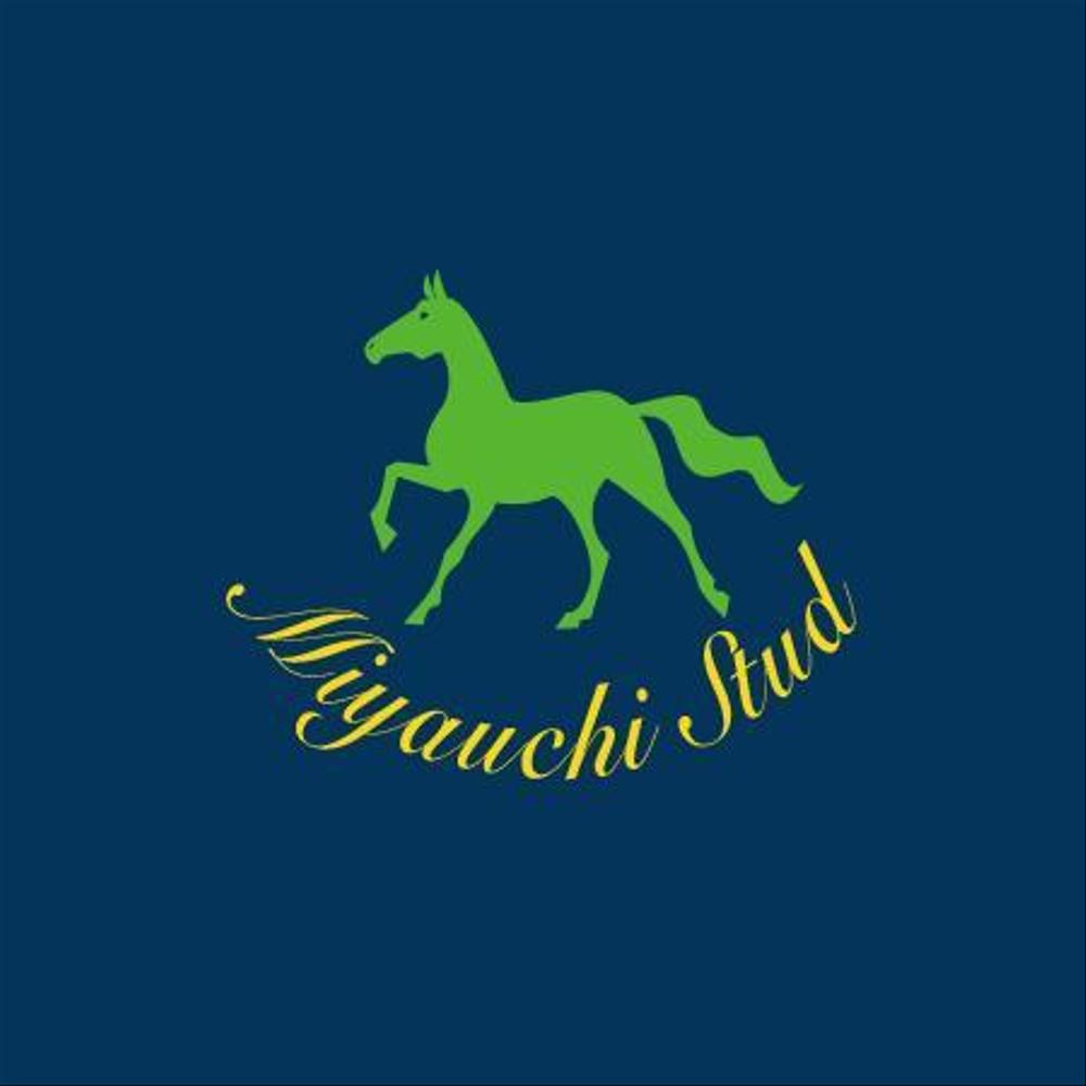 競走馬生産・育成牧場　”宮内牧場”のロゴ