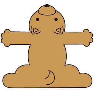 neco7tu ()さんの犬が前足２本でしがみついている後ろ姿のかわいいイラストへの提案