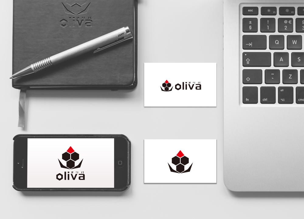 oliva(オリバ) IT系企業の自社のロゴ、名刺デザイン