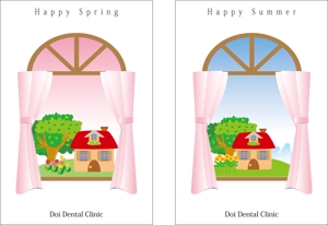 yamaad (yamaguchi_ad)さんのポストカードのデザイン（四季４種＋他２種）への提案