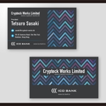 和田淳志 (Oka_Surfer)さんの香港で金融コンサルティングを営む会社の名刺デザインへの提案