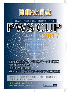 sanksh2 ()さんの個人データの匿名加工・再識別コンテストPWSCUP 2017のポスターデザインへの提案