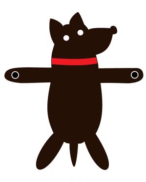 eri (eee7)さんの犬が前足２本でしがみついている後ろ姿のかわいいイラストへの提案
