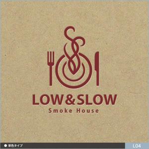 neomasu (neomasu)さんの飲食店「LOW & SLOW」のロゴへの提案