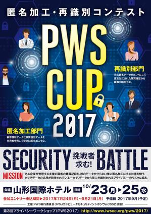 adデザイン (adx_01)さんの個人データの匿名加工・再識別コンテストPWSCUP 2017のポスターデザインへの提案