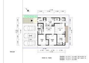 夢創デザイン (musodesign)さんの平屋、狭小、3DK、夫婦＋子供一人用住宅間取り依頼への提案