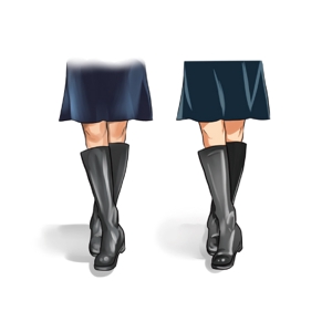 ロングブーツを履いた女性の脚のイラスト制作の事例 実績 提案一覧 Id イラスト制作の仕事 クラウドソーシング ランサーズ
