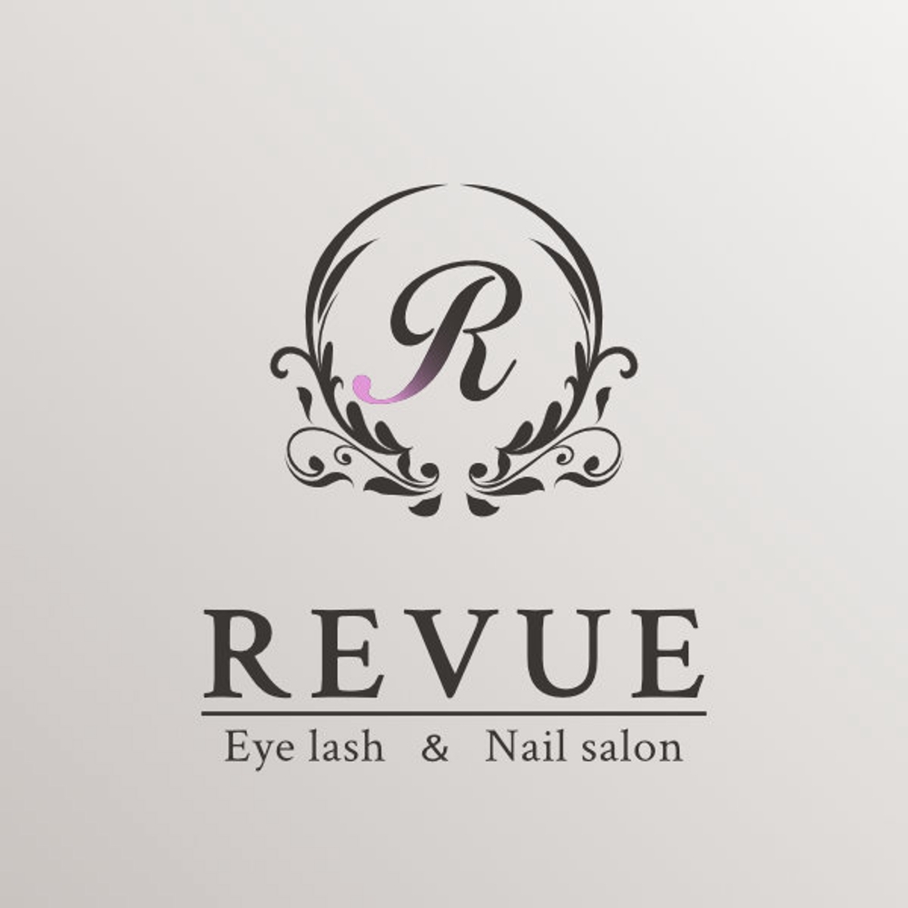 まつ毛エクステンションとネイルのサロン「REVUE」のロゴ