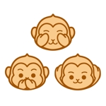 日光東照宮の三猿のイラストデザインの事例 実績 提案一覧 Id
