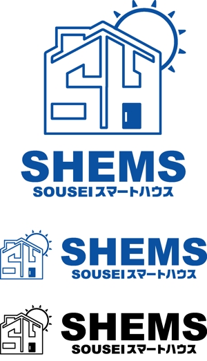 SUN DESIGN (keishi0016)さんの「SOUSEI スマートハウス「SHEMS（シームス）」」のロゴ作成への提案