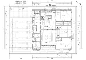 江口　顕 (eguchi-K)さんの平屋、狭小、3DK、夫婦＋子供一人用住宅間取り依頼への提案