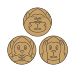 うさぎいち (minagirura27)さんの日光東照宮の三猿のイラストデザインへの提案