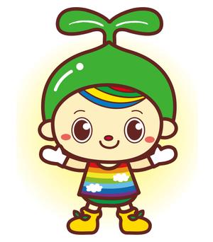 Q-Design (cats-eye)さんの虹と種をテーマにしたキャラクターデザインへの提案
